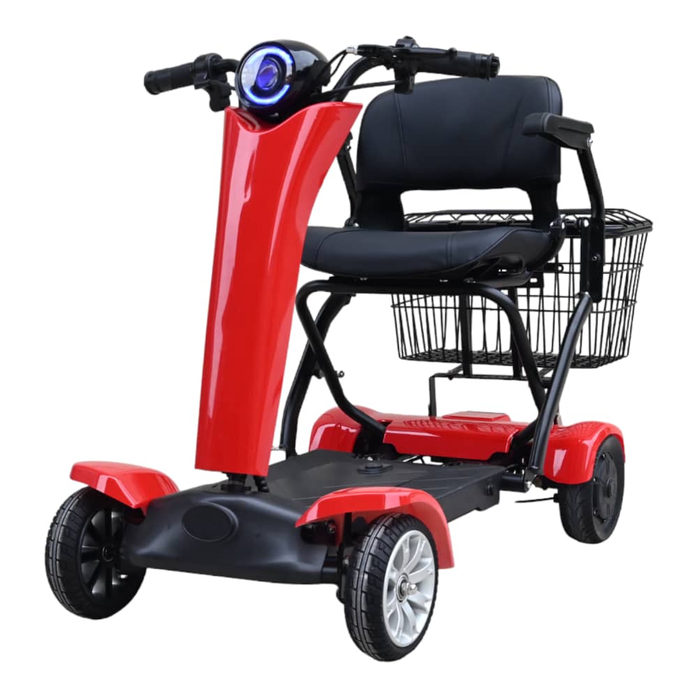 Scootmobiel Auto Fold Red