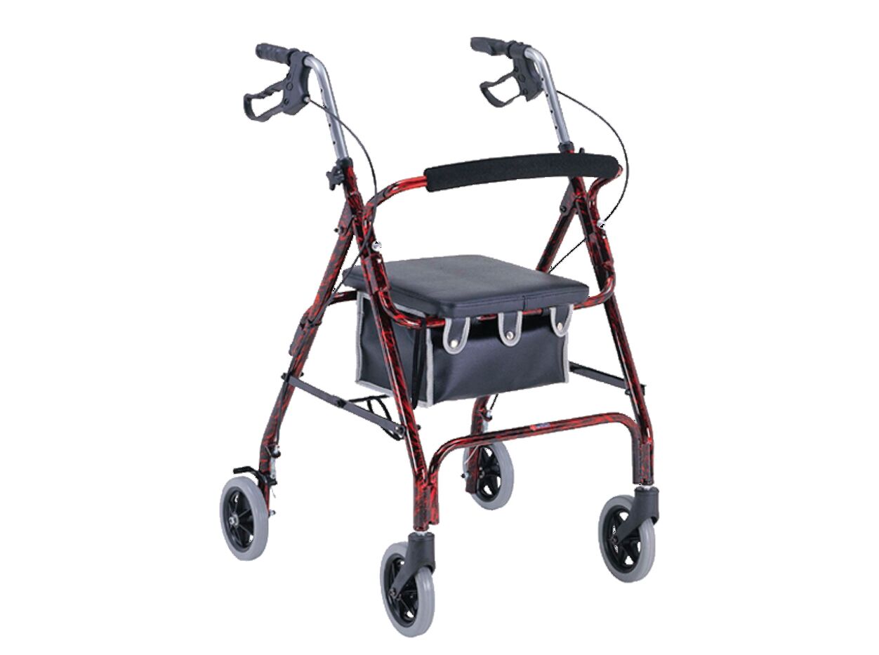 RC 6" CM462 Red Rollator